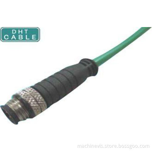 Straight and Right Angle M12 Waterproof Cable Assembly with